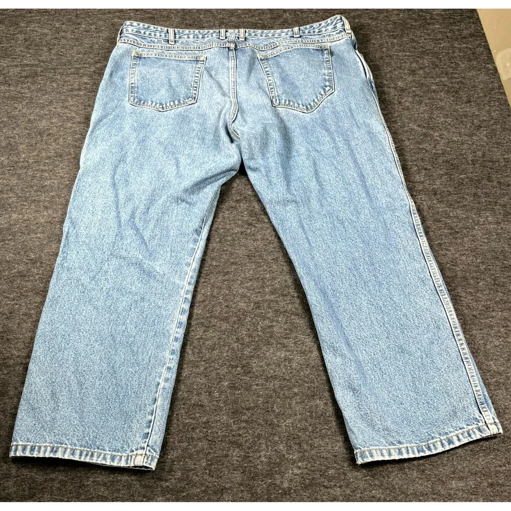 Cabela's Jeans Mens 44x29 Blue Denim Relaxed Fit Medium Wash Straight Leg Casual
